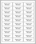 FungLam Address Labels for Inkjet Printers 1" x 2-5/8"