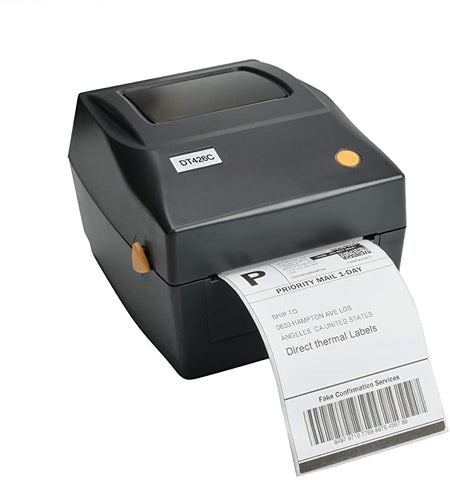 FungLam Shipping Label Printer, Commercial Grade Roll & Fanfold Direct Thermal Label Printer, Support Amazon, Ebay, Etsy, Shopify UPS FedEx On Windows, 4x6 Printer, Thermal Printer