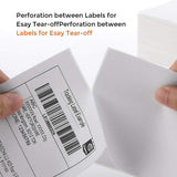 FungLam Thermal Labels, Fanfold Labels, Commercial Grade Shipping Labels for Direct Thermal Printer